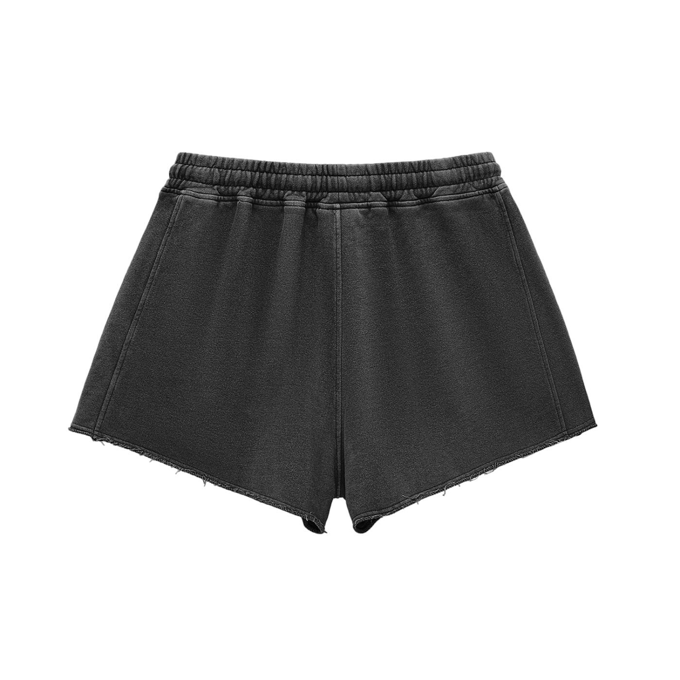 Stiff Barbiee × Divine Order™ — Snow Washed Raw Edge Shorts