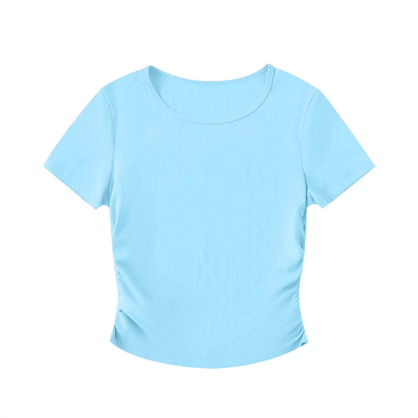 Divine Order™ Women’s Ruched Bodycon Crop Top