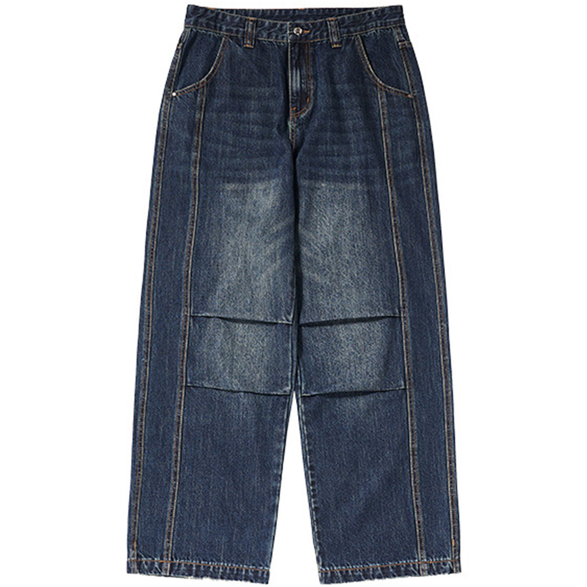 Divine Order Straight-Leg Vintage Denim – Indigo Fade